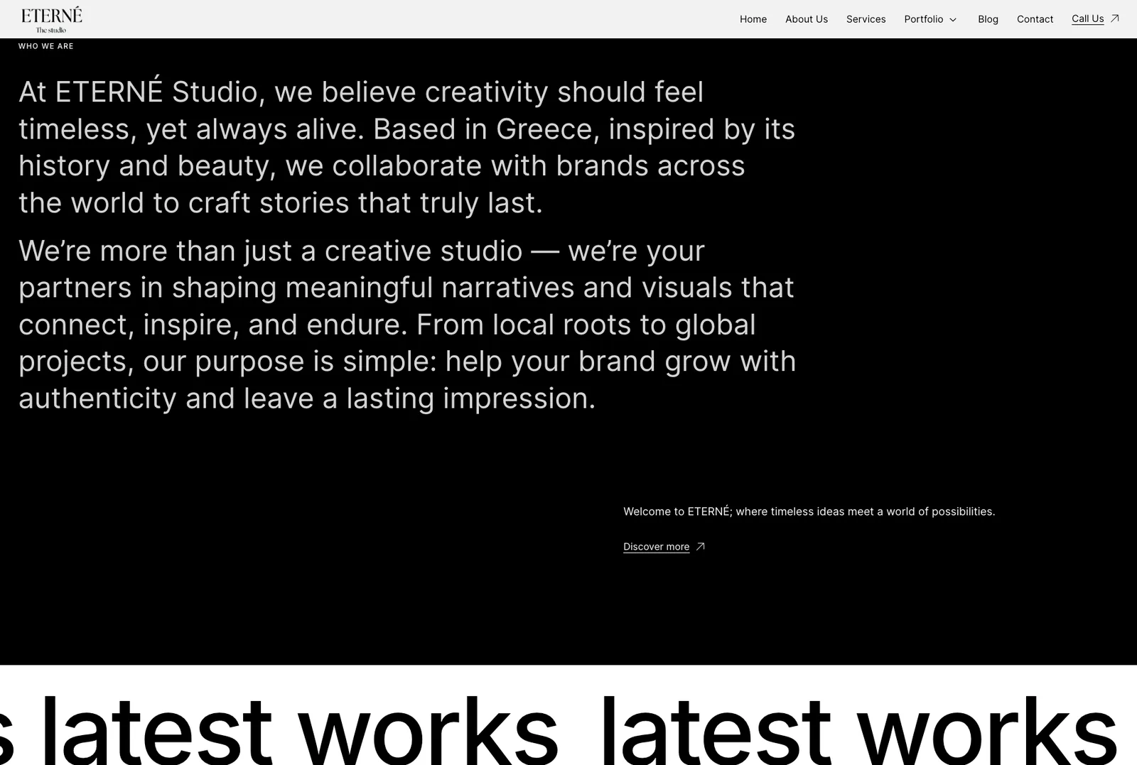 Eterné the Studio: Studio statement