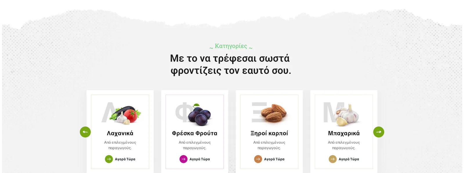 Mylonas Food Market: Product categories